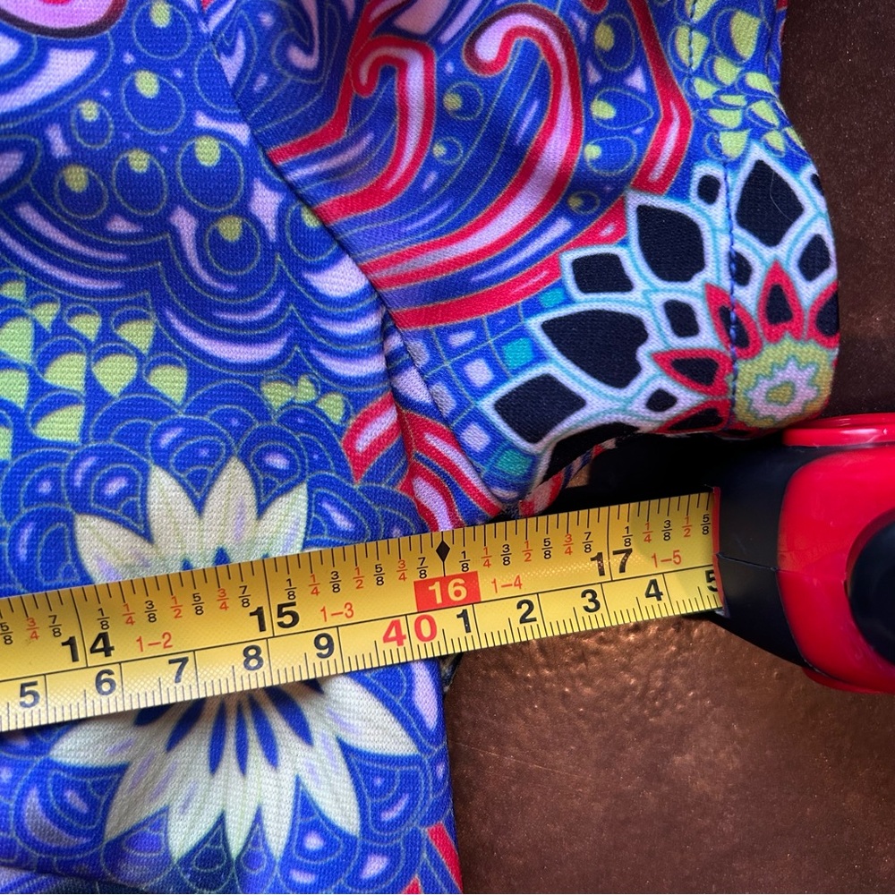 Mah Na Mah Na by Jen Kao vibrant psychedelic dress- size 8 - Picture 11 of 14